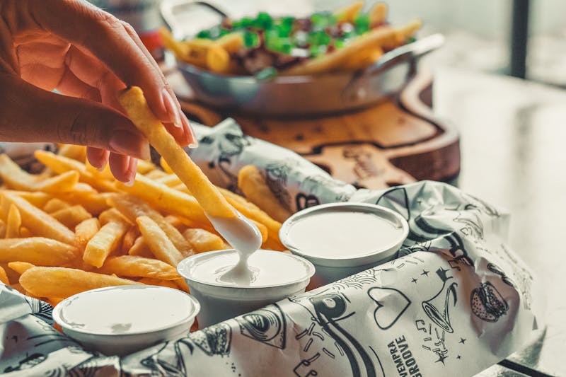 Ranch dipping sauce pot