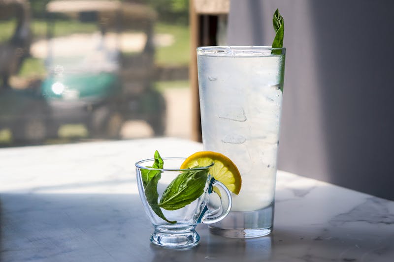 Fresh squeezed lemonade cold drink